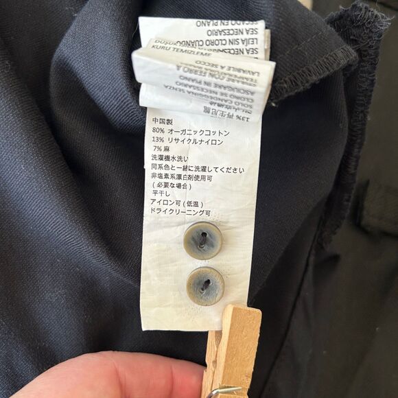 NWOT PrAna Yarrow Organic Cotton Hemp Blend Shirt Dress (XL) in Black - Picture 10 of 16